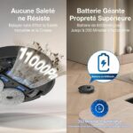 ECOVACS T30S Pro Omni Robot Vacuum Cleaner with Dock - 11000Pa - ZeroTangle Brush - Hot Water Mop Cleaning - Image 2