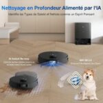ECOVACS T30S Pro Omni Robot Vacuum Cleaner with Dock - 11000Pa - ZeroTangle Brush - Hot Water Mop Cleaning - Image 5
