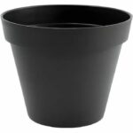 EDA Tuscan round flower pot – Ø 48 x h 40 cm – 43 L – Anthracite gray