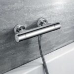 Thermostatic shower mixer - EDOUARD ROUSSEAU - Garance 3 - Cold body - Suitable for all hot water production - Chrome - Image 2