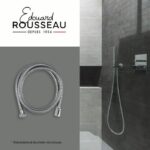 Shower hose - ROUSSEAU - Anti-twist metal nuts - Flow reducer - Length 1.50m - Double-stapled chrome-plated stainless steel – Bild 2