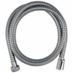Shower hose - ROUSSEAU - Anti-twist metal nuts - Flow reducer - Length 1.50m - Double-stapled chrome-plated stainless steel