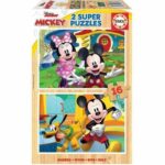 Mickey & Minnie - 2 wooden puzzles