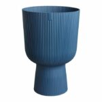 Flower pot - Elho - Vibes Fold Coupe - Blue - L 30 x W 29.5 x H 45 cm - Indoor - 100% recycled