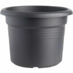 Green basics round flower pot - Plastic - Ø45 - Soft terracotta - Image 2