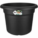 Green basics round flower pot – Plastic – Ø45 – Soft terracotta