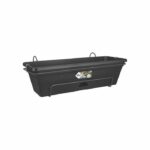 Elho Balconiere Green Basics Allin1 50 - Exterior & Balcony - L 25.7 x W 47.3 x H 16.7 cm - Living black - Image 2