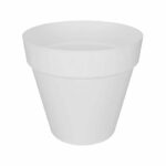 Flower pot elho round plastic loft white Ø 50 x H.44 cm 48 l