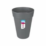 ELHO Loft Urban Round flower pot High 42 – Black – Ø 42 x H 56 cm – outdoor – 100% recycled