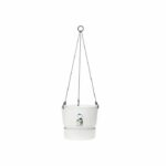 Elho flower pot to hang greenville 24 - exterior - Ø 23.9 x h 20.3 cm - white - Image 2