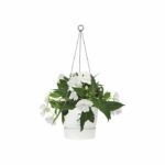 Elho flower pot to hang greenville 24 - exterior - Ø 23.9 x h 20.3 cm - white - Image 3