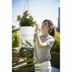 Elho flower pot to hang greenville 24 - exterior - Ø 23.9 x h 20.3 cm - white - Image 4
