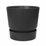 ELHO Greenville 47 round flowerpot - Outdoor - Ø 47 x H 44.1 cm - Black living