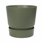 ELHO Greenville 30 round flowerpot – Outside – Ø 29.5 x H 27.8 cm – Leaf green