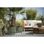 ELHO Greenville 30 round flowerpot - Outside - Ø 29.5 x H 27.8 cm - Leaf green - Image 6