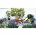 ELHO Round flowerpot Loft Urban 25 - Outdoor - Ø 24.5 x H 22.2 cm - Ocher yellow - Image 4