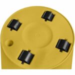 Loft Urban Round Flower Pot - Plastic - Pilled - Tank - With casters - Ø40 - Ocher - Image 4