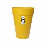 ELHO Loft Urban Round flower pot High 35 – Yellow – Ø 34 x H 45 cm – outdoor – 100% recycled