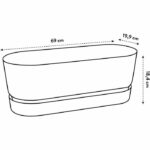 Greenville oval planter - Plastic - Ø50 - Black - Image 2