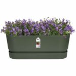 Oval planter Greenville - Plastic - Ø50 - Leaf Green - Image 3