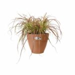 Elho Vibia Campana Round Flower Box 55 - Brown - Ø 55 x H 47 cm - outdoor - 100% recycled - Image 4