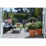 Elho Vibia Campana Round Flower Box 55 - Brown - Ø 55 x H 47 cm - outdoor - 100% recycled - Image 5