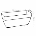 Elho Vibia Campana Terrasse 80 flower box - Brown - L 77 x B 35 x H 33 cm - outdoor - 100% recycled - Image 5