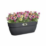 Elho - Flower pot - Vibia Campana Easy Hanger Large - Anthracite - Outdoor balcony - L 24.1 x W 46 x H 26.5 cm - Image 3