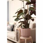 ELHO Vibes Fold Round flower pot Wheels 35 - Pink - Ø 35 x H 32 cm - interior - 100% recycled - Image 5