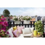 Elho - Flower pot - Vibia Campana Flower Bridge 40 - White silk - Outdoor balcony - L 26 x W 39 x H 22 cm - Image 2