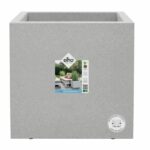 Elho Vivo Next Square 40 Flower box - Gray - Ø 39 x H 38 cm - indoor/outdoor - 100% recycled