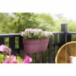 Elho - Flower pot - Vibia Campana Easy Hanger Large - Pink pink - Outdoor balcony - L 24.1 x W 46 x H 26.5 cm - Image 2