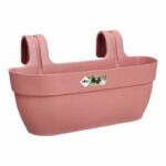 Elho – Flower pot – Vibia Campana Easy Hanger Large – Pink pink – Outdoor balcony – L 24.1 x W 46 x H 26.5 cm