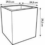 Elho Vivo Next Square 30 Flower box - Black - Ø 30 x H 29 cm - indoor/outdoor - 100% recycled - Image 5