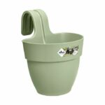 ELHO – Flowerpot – Vibia Campana Easy Hanger Small – Pistachio Green – Outdoor balcony – L 24.1 x W 20.5 x H 26.5 cm