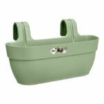 ELHO – Flowerpot – Vibia Campana Easy Hanger Large – Pistachio Green – Outdoor balcony – L 24.1 x W 46 x H 26.5 cm