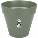 Loft Urban Round Flower Pot - Plastic - Percé - Tank - With casters - Ø40 - Green