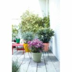 Loft Urban Round Flower Pot - Plastic - Percé - Tank - With casters - Ø40 - Green - Image 6