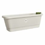 Elho Noa Balconiere M – Gray – L 52 x B 20 x H 18 cm – Outdoor balcony – 100% recycled