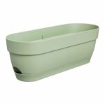 Vibia rectangle planter - Plastic - Tank - Ø50 - Green - Image 3