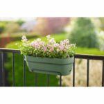 Vibia rectangle planter - Plastic - Tank - Ø50 - Green - Image 5