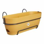 Vibia rectangle planter - Plastic - Tank - Ø50 - yellow honey - Image 3