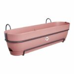 Vibia rectangle planter - Plastic - Tank - Ø70 - Dust pink - Image 3