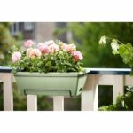 Elho Barcelona Balconier Allin1 50 - Green - L 50 x B 28 x H 19 cm - Outdoor balcony - 100% recycled - Image 3