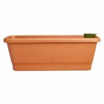 Elho Noa Balconiere L - Brown - L 65 x B 20 x H 18 cm - Outdoor balcony - 100% recycled