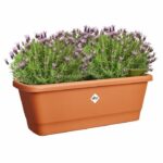 Elho Noa Balconiere M - Brown - L 52 x B 20 x H 18 cm - Outdoor balcony - 100% recycled - Image 2