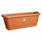 Elho Noa Balconiere M - Brown - L 52 x B 20 x H 18 cm - Outdoor balcony - 100% recycled