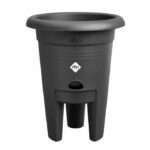 ELHO Green Basics Strawberry Pot 33 - Black - Ø 33 x H 42 cm - outdoor cultivation and harvesting - 100% recycled