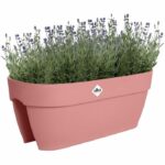 Flower pot - ELHO - Vibia Campana Flower Bridge 60 - Pink - L 26 x B 59 x H 22 cm - Balcony/Outdoor - 100% recycled - Image 3