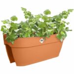 Flower pot - ELHO - Vibia Campana Flower Bridge 60 - Brown - L 26 x B 59 x H 22 cm - Balcony/Outdoor - 100% recycled - Image 2
